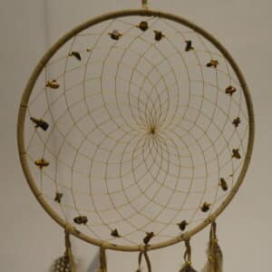 Traumfänger "Classic" 23cm Tigerauge/hellbraun
