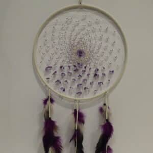 Traumfänger "Energy Flow" 23cm Amethyst