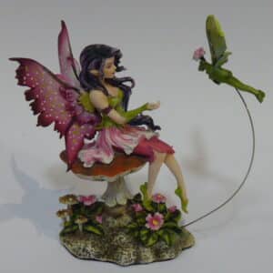 Amy Brown Elfe mit fliegendem Frosch 