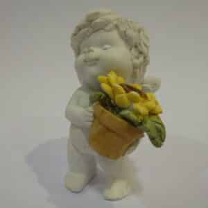 Igor mit Sonnenblume in Topf