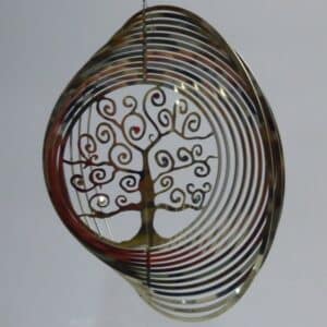 Ringe mit Baum des Lebens und Chakraglitzer
